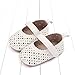 Spring and Summer Children Baby Toddler Shoes for Girls Flat Sole Light Hollow Breathable Comfortable Kids Shoes Size 4 (White, 5 Infant)