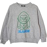エクストララージ キッズ XLARGE KIDS 子ども服 スウェット ファニーゴリラアウトライントレーナー トップグレー(90cm トップグレー)
