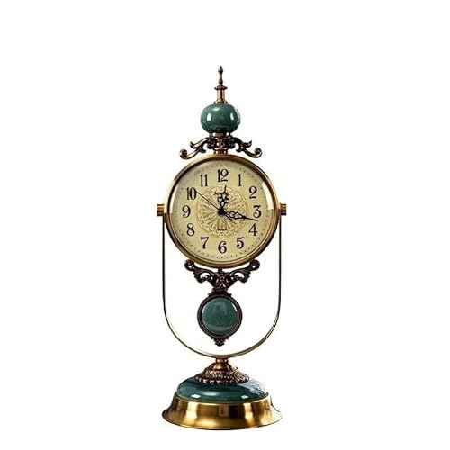 QINGGANG-0224 Mantel Clock Retro clock desktop living room home decoration