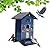 Birdkiss Bird Feeder Squirrel-Proof Outside: Country House Series for Hanging - Metal - 5LBs Seed - Weight-Activated for Outdoors - Large Capacity