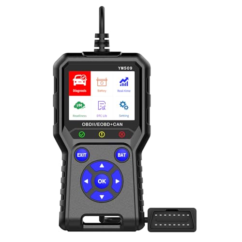 BingoHive Professional OBD 2 Scanner Car Engine Fault Code Reader CAN Diagnostic Scan Tool, Read and Clear Error Codes for 1996 or Newer OBD2 Protocol Vehicle, Real-Time Data, Multilingual