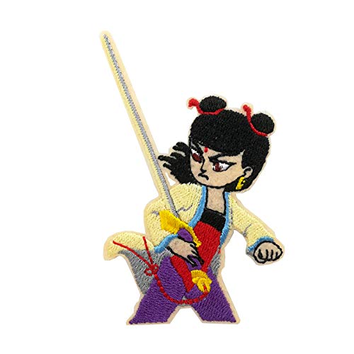 Écusson Kendo Feng Shui Nezha brodé à repasser ou coudre pour veste d'arts martiaux