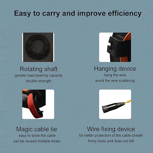Image of E-link 200 Meters 12 Core Industrial TPU LC to LC Outdoor Sheathed Fiber Optic Cable with Spool, 12 Strands Single Mode Fiber Patch Cable with LC Connectors, 9 /125um, 5.0mm