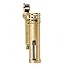 Classic Design Antique Style Brass Metal Oil Petrol Cigarette Lighter with Fuel Window (Brass)