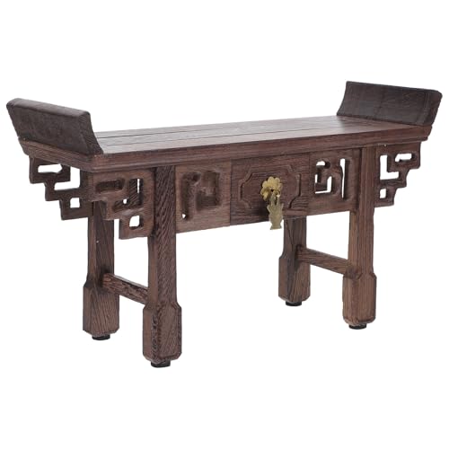 PACKOVE Soporte de Exhibición Pequeño de Madera de Pollo para Antigüedades, Pedestal para Jarrón de Bonsái, Base Artesanal para Jade y Macetas, Adecuado para Decoración del Hogar