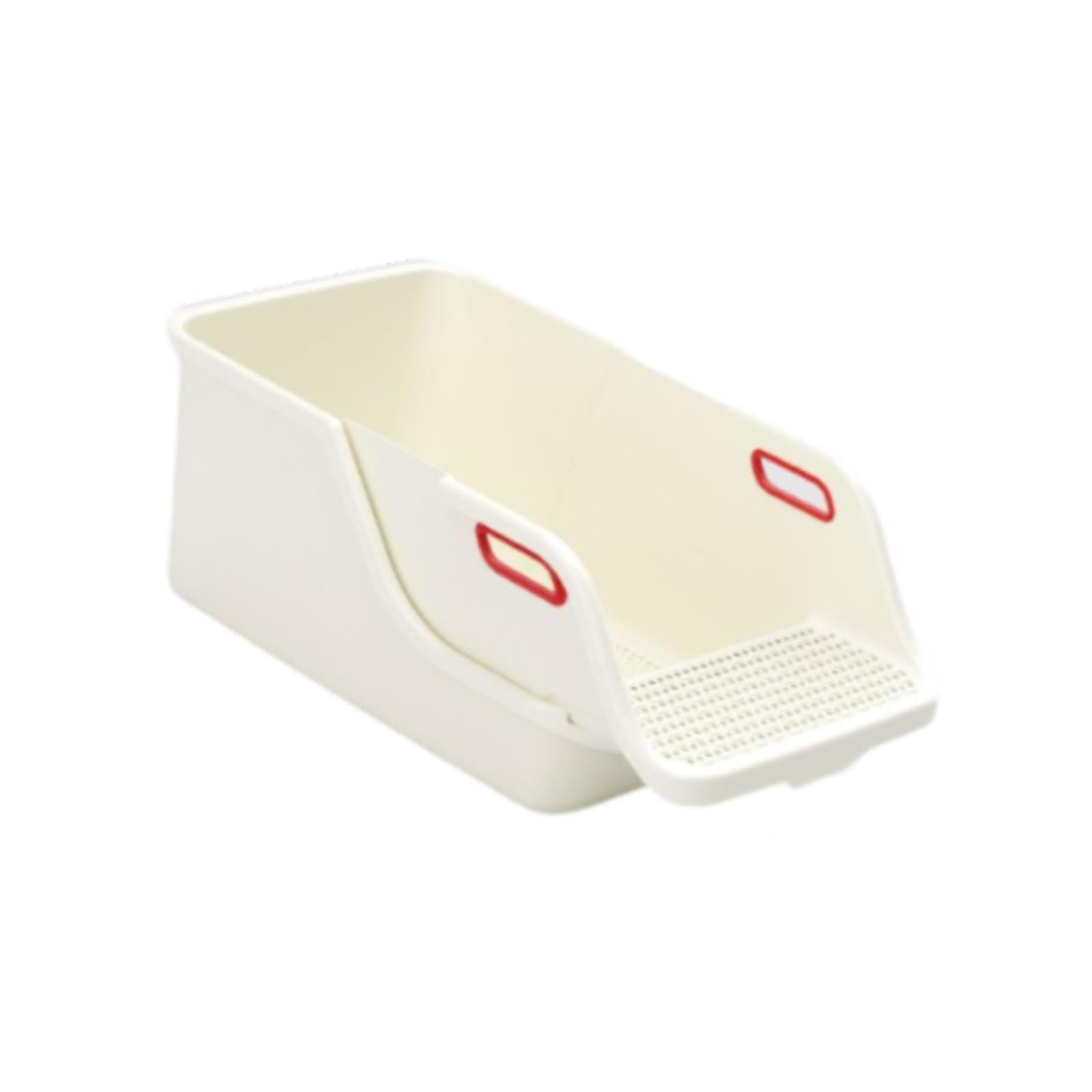 Arenero para Gatos con Diseño Semicerrado, Base Desmontable, Bandeja Y Filtro de Arena Integrado, Apto para Mascotas.