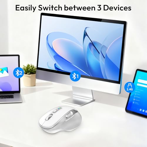 Mouse programable multidispositivo ideal para trabajar en tu computadora portátil o tableta 3