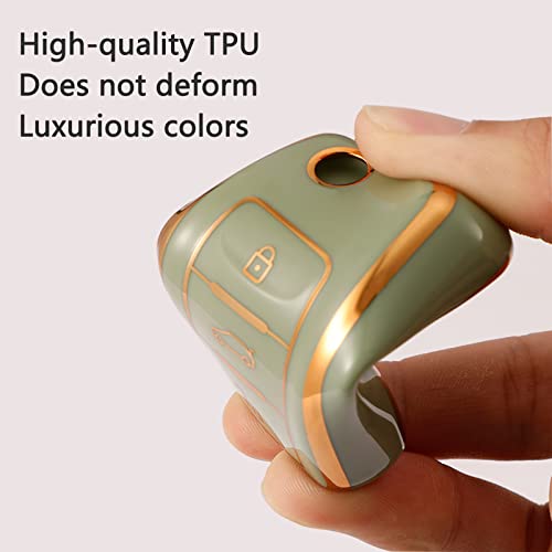 Funda para llave de coche VW contra caídas con protector de TPU azul 4