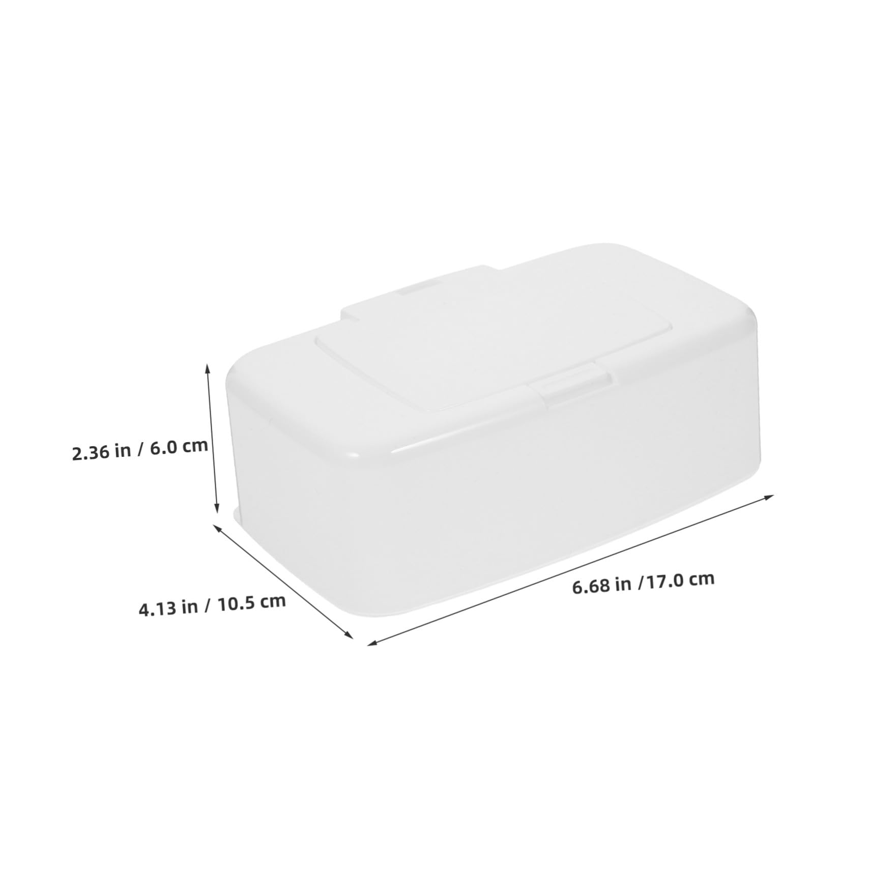 TOYANDONA Contenitore per Salviette Umidificate in Plastica Riutilizzabile 4 Unit con Coperchio per Ufficio e Casa, Dispenser Pratico e Compatto in Pp Bianco
