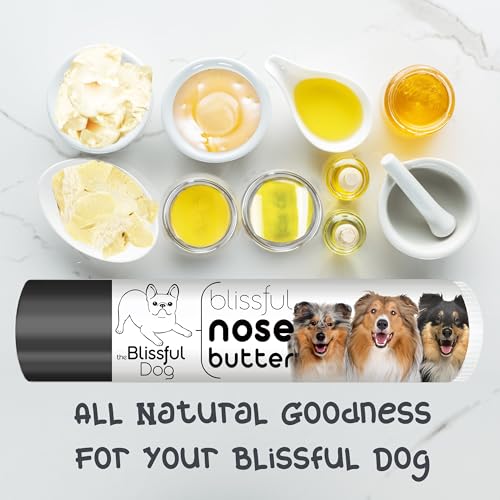 Image of The Blissful Dog Collie Nose Butter for Dry, Cracked Skin, Lick-Safe Dog Nose Balm with Moisturizing Shea Butter, Almond, Olive, and Essential Oils, Pet Supplies, Uncented, 0.15 oz.