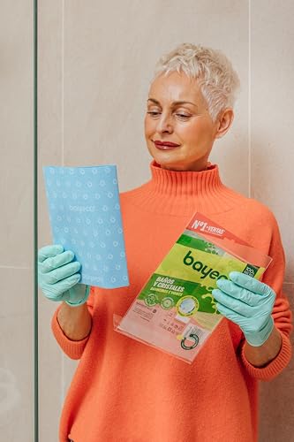 Bayeco - Bayeta cristales y baños - Solución perfecta para espejos, cristales y limpieza del baño - Bayeta microfibra con gran capacidad de absorción - No deja marcas y pelusas - 1 unidad - Imagen 5
