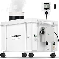 Mxmoonant Ultraschall Nebelmaschine, 10L/H DIY Luftbefeuchter Industriequalität, einstellbare Lautstärke, automatische Wasserzufuhr, mit Feuchtigkeitsschalter für Werkstatt, Gewächshaus, Bauernhof