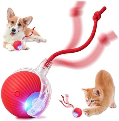 Interactive Cat Toy Ball - Speedy Motion Activated Rolling Toy fo...