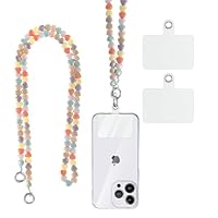VelvetGlow Handy Handschlaufe Metallkette, Freisprecheinrichtung mit Haltelasche, Abnehmbarer Anhänger für Frauen und Mädchen, ideal für Party, Reisen, Einkaufen, Silber VelvetGlow Handy Handschlaufe Metallkette, Freisprecheinrichtung mit Haltelasche, Abnehmbarer Anhänger für Frauen und Mädchen, ideal für Party, Reisen, Einkaufen, Silber