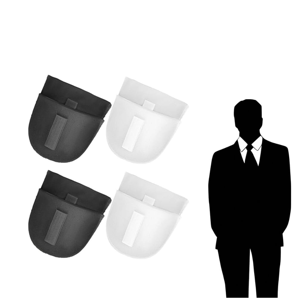 Shoulder Pads 2 Pairs Shoulder Pads for Women Clothes Shoulder Pads without Sewing Breathable Sponge Pads Shoulder Anti-Slip Detachable Foam Shoulder Pads Suit Clothing Coat Blazer Suit T-Shirt
