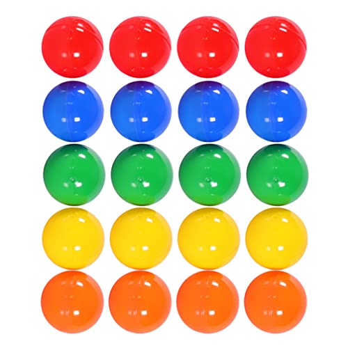 NUOBESTY 50 StüCk Lotteriekugeln Aus Kunststoff 4Cm Bunte Hohlkugeln Zum BefüLlen FüR Tombola Partyspiele Bingo Verlosung ZeichnenbäLle