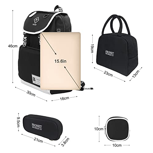 Schulrucksack Jungen Mädchen Teenager, Schulranzen Rucksäcke Daypack für Schüler Jungs Damen Kinder,Schultaschen Set Federmäppchen,Schule Kinderrucksack Tasche Laptop 3 5 7-12 Klasse Jahre Wasserdicht