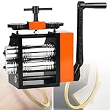 Máquina de laminación manual 3 en 1 para estiramiento de metal, adelgazamiento y modelado de alambre en la fabricación de joyas y metalurgia