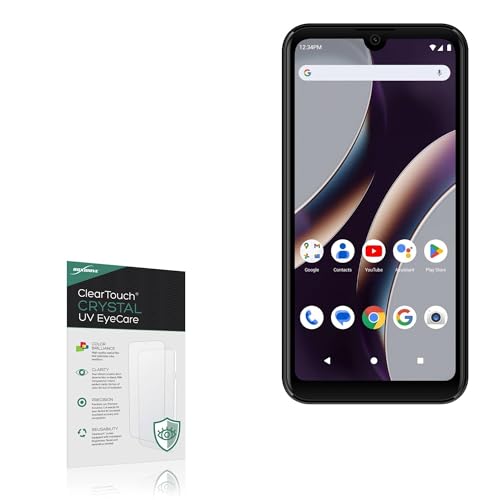 BoxWave Screen Protector Compatible With BLU G33 - ClearTouch Crystal Anti-UV EyeCare (2-Pack), Filters out Harmful Blue Light Reduce Fatigue