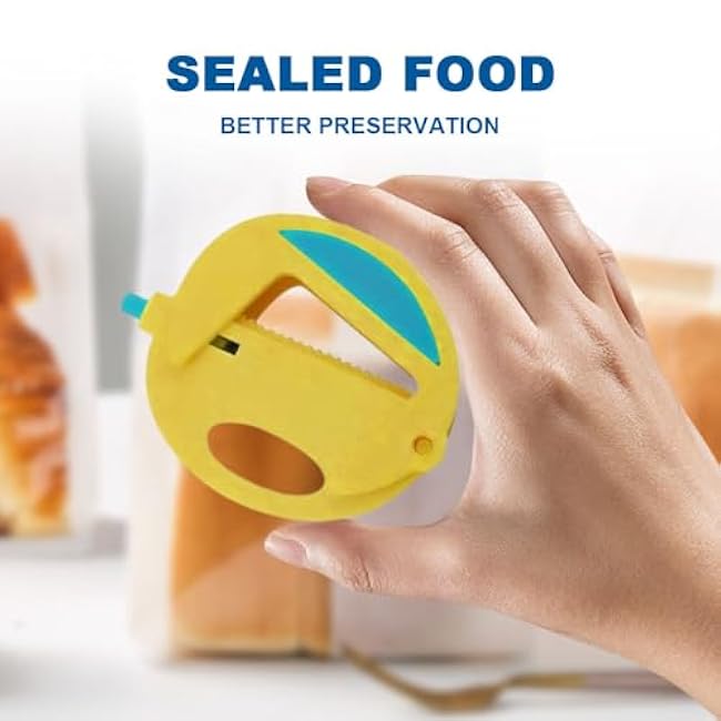 4 PCS Chip Clips Bag Clips Food Clips, 2025 New Food Sealing Safety Clip Plastic Bag Clips for Food, Snack Bread Sealing Clips Magnetic Bag Sealing Clips Bread Bag Sealer Clips for Kitchen