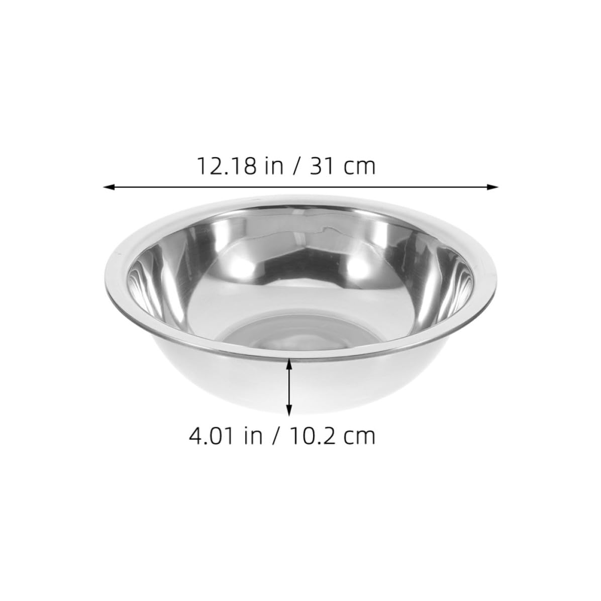 Mipcase Vaschetta per pediluvio in acciaio inox con design spazioso e superficie facile da pulire, moderna e minimalista, per pediluvio e bagno, 32 cm