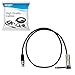 HQRP TA4F Mini Connector to 1/4 Right Angle Instrument Cable for Line-6 Relay G50 G55 G90 Digital Wireless Guitar System TBP12 Transmitter 98-033-0003 + HQRP Coaster