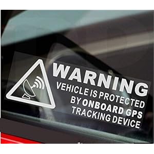 Waarschuwingssticker, met Engels opschrift “On Board GPS Tracking Device”, voor auto, bestelwagen, boot, fiets, waarschuwingsbord voor veiligheid, bescherming, alarm, 5 stuks