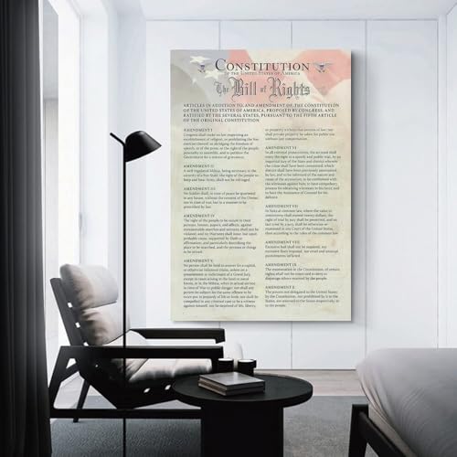 The US Constitution The Bill Of Rights Poster, History Government Classroom School Posters Poster Decorative Painting Canvas Wall Art Living Room Posters Bedroom Painting 16x24inch(40x60cm) by Generic - Used condition - Image 3