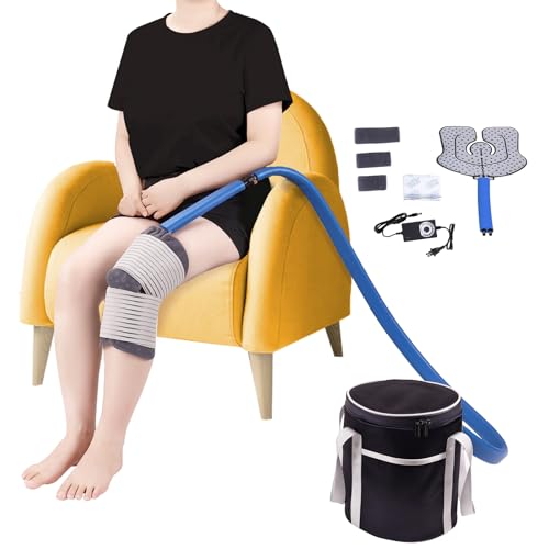 Cryo Cuff Knee Cold Therapy System Ice Machine Cryotherapy Freeze Kit with Universal Pad for Knee Pain Relief Shoulder Ankle Back Hip Leg Arthritis Swelling Injury Recovery (Cold Therapy System Kit)