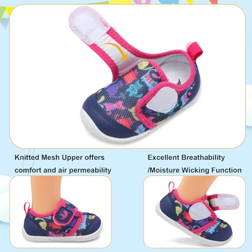 Feetcity Baby Boy Girl Non-Skid Indoor Infant Walking Shoes Breathable Warm Elastic Sock Shoes With Memory Sole Protect Toes Outdoor Sneakers thumb #1