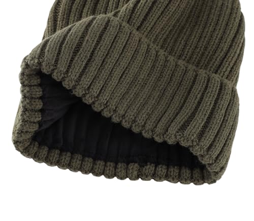 Image of Connectyle Fleece Lined Cuffed Beanie Hat for Men Women Knitted Winter Wool Beanies Skull Cap Warm Watch Hat