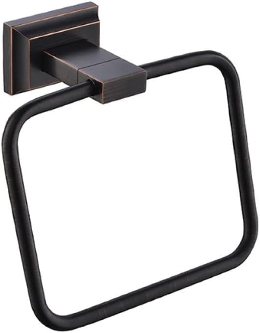 Black Bathroom Towel Rack Towel Hanger Wall Mount Bathroom Accessories Toilet Paper Holder Brush,Paper Holder (Towel Ring)