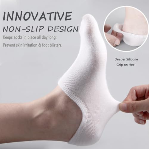 Image of No Show Socks Womens and Men Anti-slid Athletic Low Cut Ankle Short Running Novelty Casual Invisible Liner Socks (A 6 Pairs(2 Black, 2 Gray, 2 White))