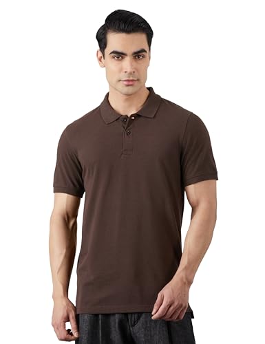 Image of Amazon Brand - Symbol Men's Cotton Rich Solid Polo Tshirt | Collar Tshirts | Half Sleeves | Plain-Regular Fit (Available in Plus Sizes and Combo Pack of 2)
