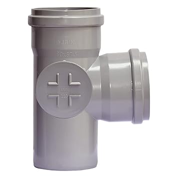 Jain Plumbing SWR PVC 87.50? x 110 mm OD RHS Door Single Pipe Fitting (Pack of 15 Pcs)