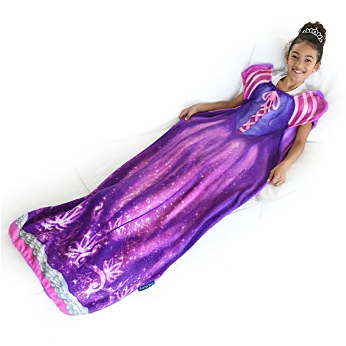Blankie Tails | Rapunzel Disney Princess Dress Blanket, Machine Washable Wearable Blanket, Great for Gifts, Parties, and Daily Use, Repunzel