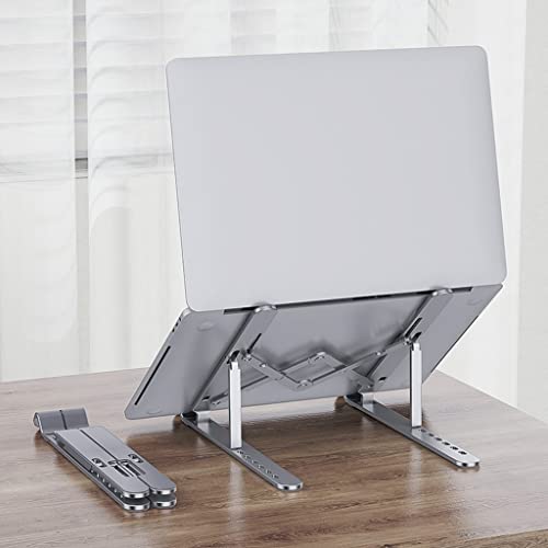 Support ordinateur portable bureau pliable et réglable en hauteur - 5