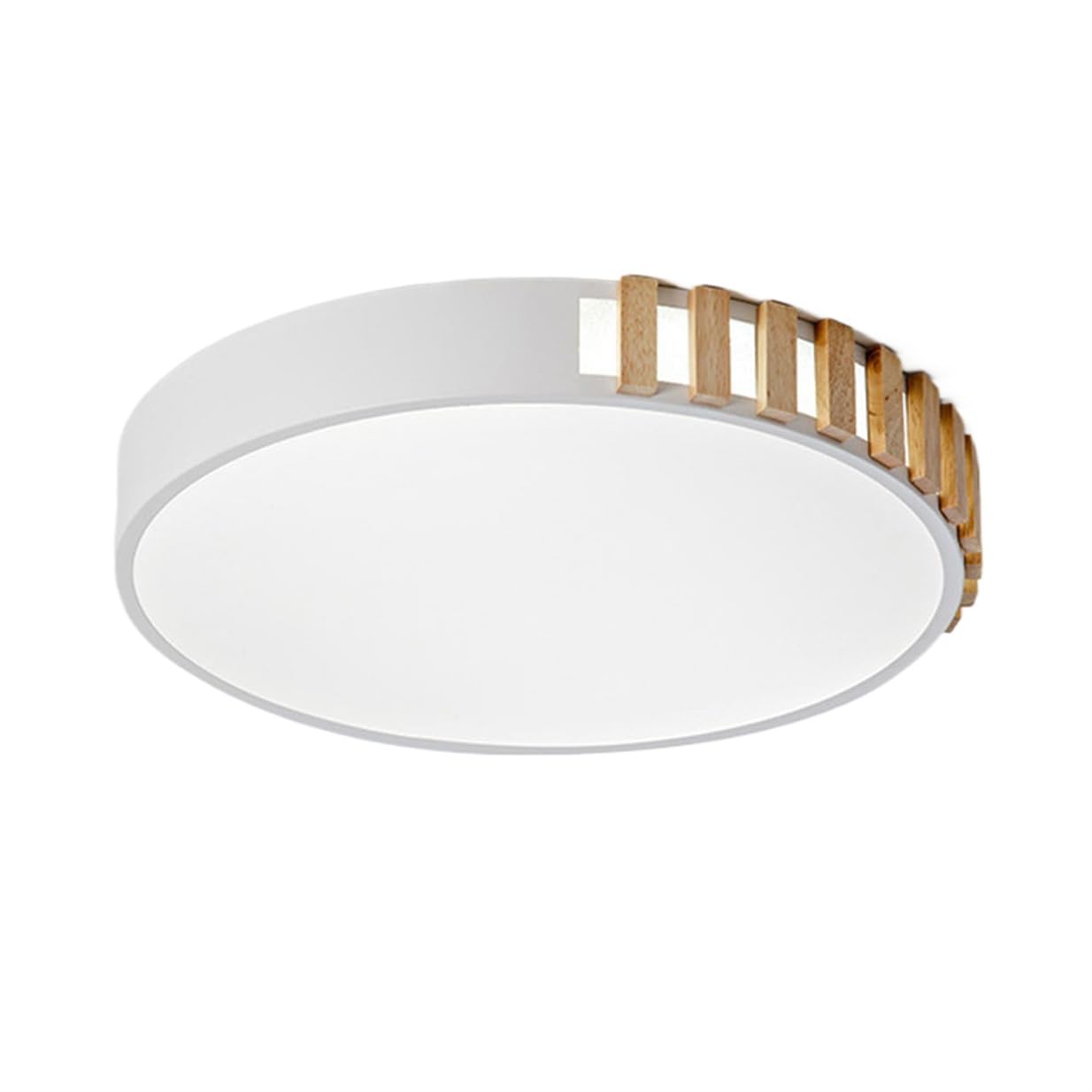 JXYDJH Flush Mount Ceiling Light Scandinavian White Round Lamp Shade 19.7''/36W Modern Ceiling Light Dimmable LED Energy Efficient Lamp for Master Bedroom, Kitchen, Bathroom, Hallways 1-Pack