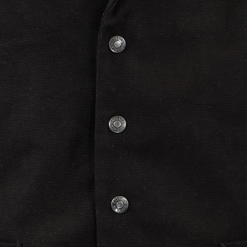 Outback Trading Company Men's Jessie Canvas 29829 Formal & Casual Western Snaps Closure Vest with Adjustable Back Slide Belt4