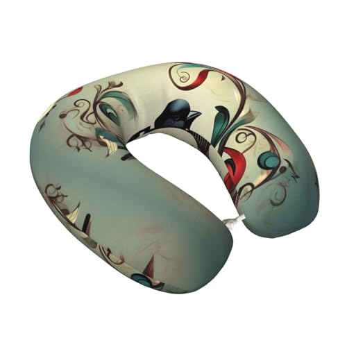 Almohada de viaje de fibra de poliéster color negro miniatura 2