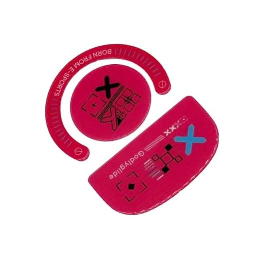 EUHMUOD Glass Mouse Skates Compatible with Logitech G Pro X Superlight - Ultra Smooth Glide Gaming Mouse Feet, Polished Round Edge Design with Durable Sole, Magenta