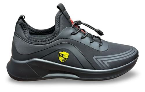 Image of Athletic Sneakers, Slip-On Style, Cushioned Sole, Toggle Lace System, Casual Sports Shoes