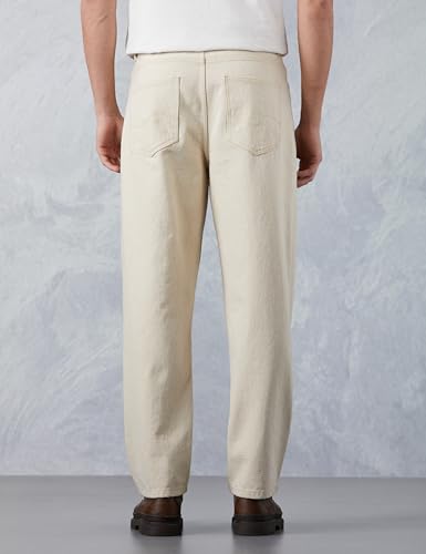 Image of Amazon Brand - Symbol Men's Baggy Fit Cotton Jeans | Mid Rise | Loose & Relaxed | Oversized Jeans Pant
