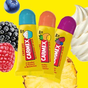 Carmex Minis Scented Lip Balms (Pack of 3 x 5 g each) – Soft, Protected Lips with SPF 15