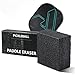 GSFOVOP 2PCS Pickleball Paddle Eraser - Best Carbon Fiber Pickle Ball Racket Cleaner, Quickly Removes Ball Residue, Dirt, Minor Scratches & Scuffs, Durable & Easy to Use