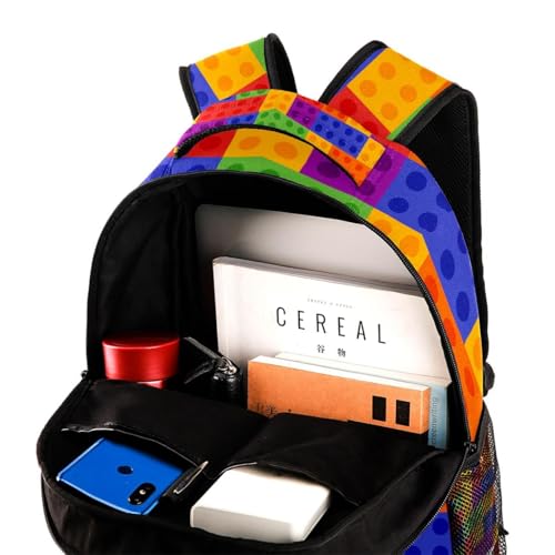 Sac à dos pour adolescents filles garçons Let's Play multicolore 40cm