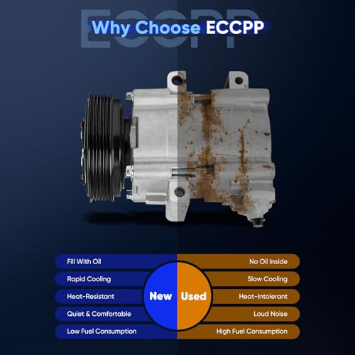 Image of ECCPP AC Compressor Fit for Ford Focus 2.0L 2.3L 2.5L 2003-2007 AC Compressor with Clutch