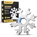 Desuccus 18-in-1 Snowflake Multi Tool, Stainless Steel Snowflake Bottle Opener/Flat Phillips Screwdriver Kit/Wrench, Durable and Portable to Take, Great Christmas gift(Standard, Stainless Steel)