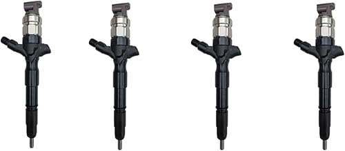 4 inyectores de combustible diésel 23670-0L050 compatibles con Toyota 1KD-FTV 2KD-FTV Hiace Hilux boquilla inyectora de riel común 23670 0L050