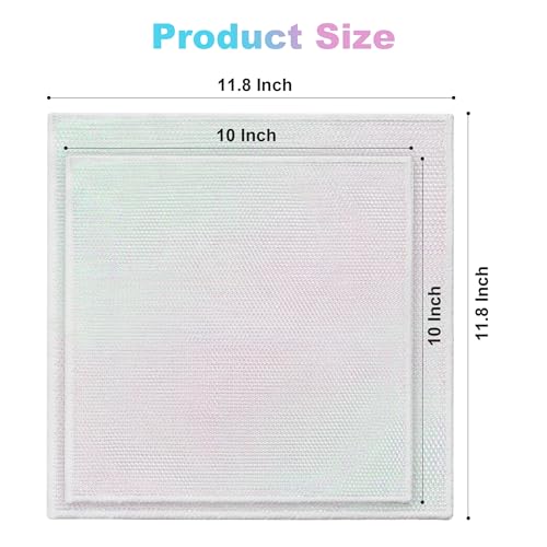 Image of JOYMOOP Multipurpose Wire Dish Rags 10 inch x 10 inch, Rainbow Laser Dish Cloths for Washing Dishes, Reusable Cleaning Cloths, Non-Scratch Wire Dishwashing Rags for Dishes, Glass, Stainless Steel - 20 Pack